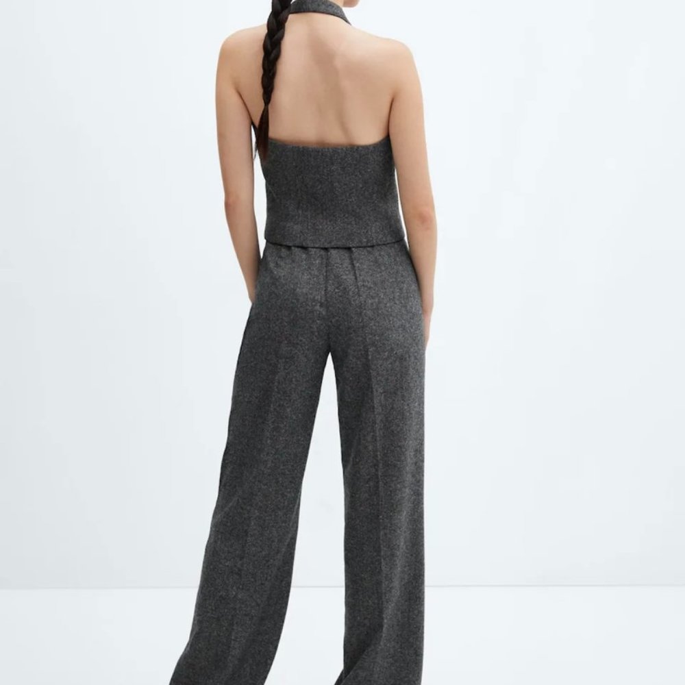 Wool suit trousers